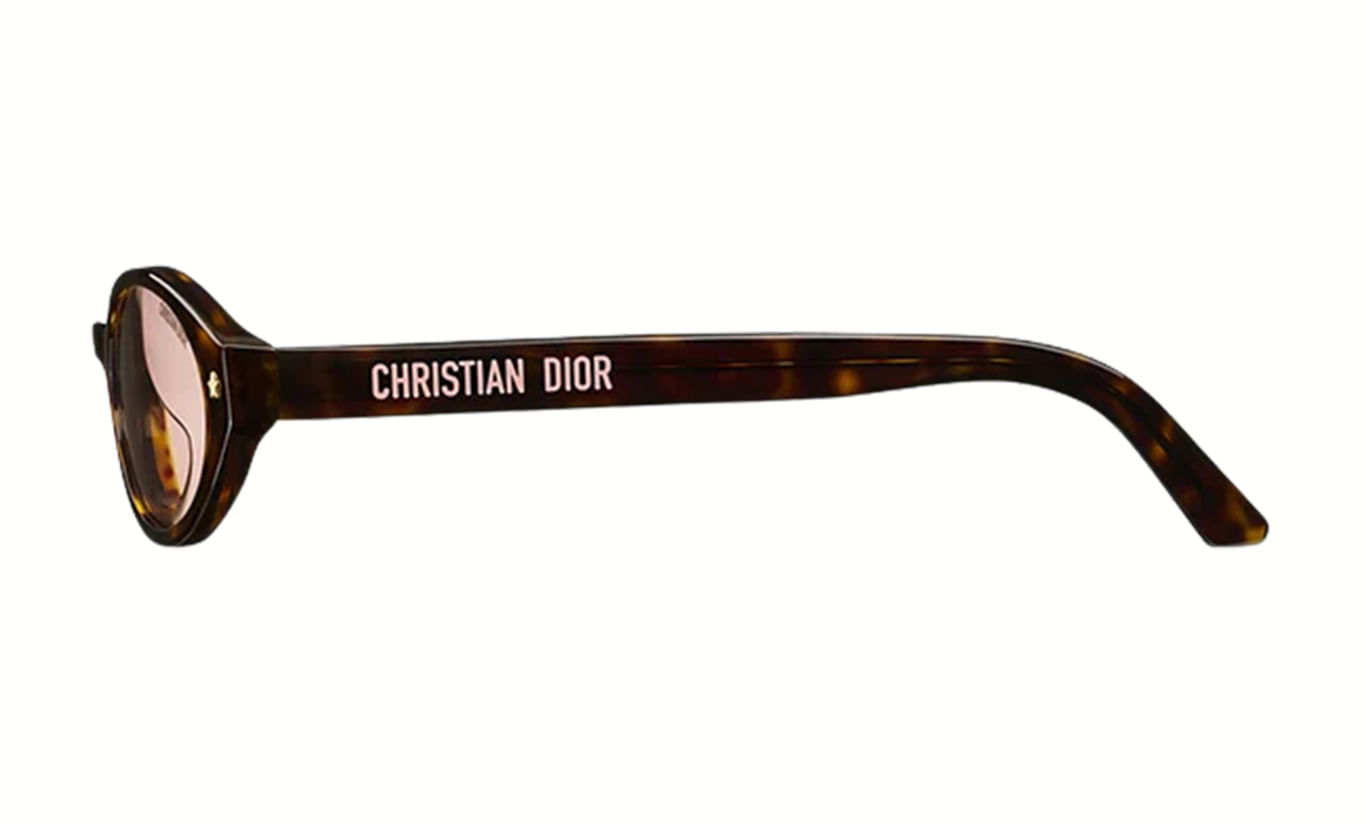 Christian Dior ホワイト ネイビー ブラウン ペイズリー C. DIOR PACIFIC R1I SOLAR 52Y 52